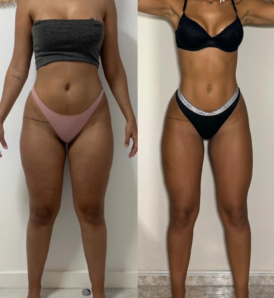 Client before and after transformation 2, within 12 weeks