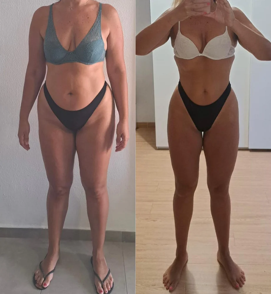 Client before and after transformation 3, within 12 weeks