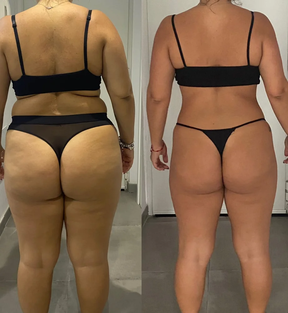 Client before and after transformation 4, within 12 weeks