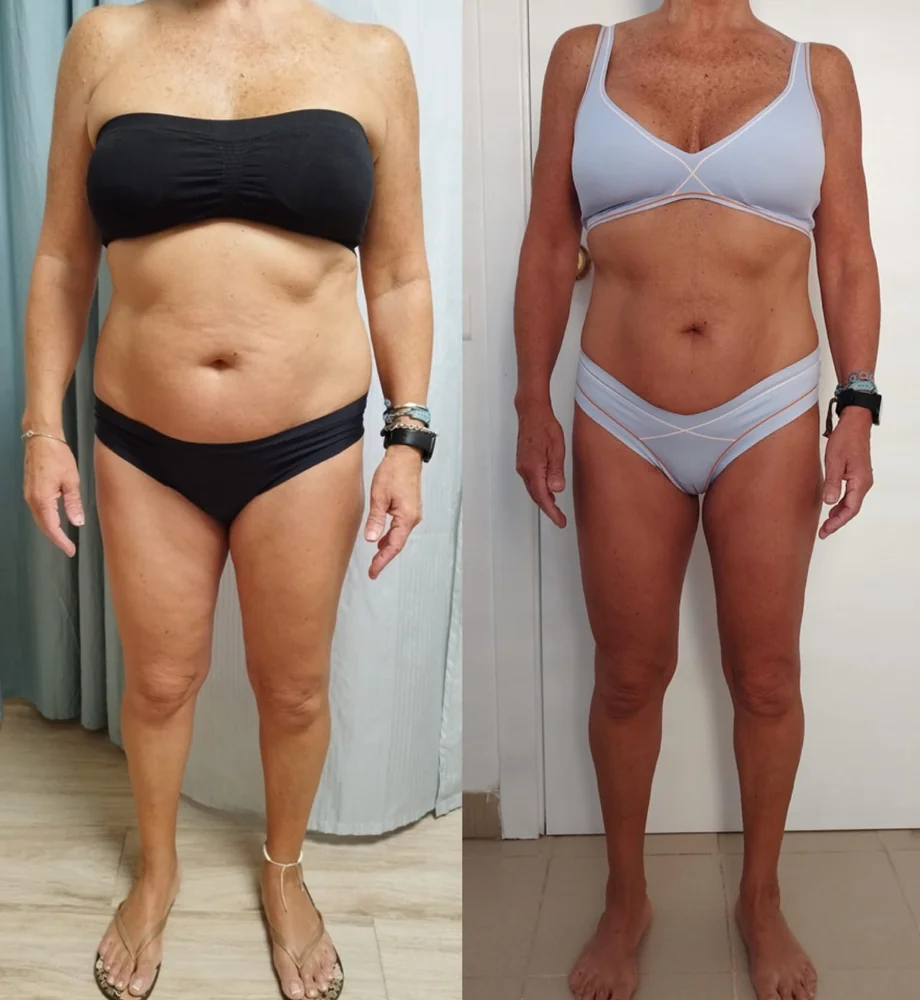Client before and after transformation 5, within 12 weeks