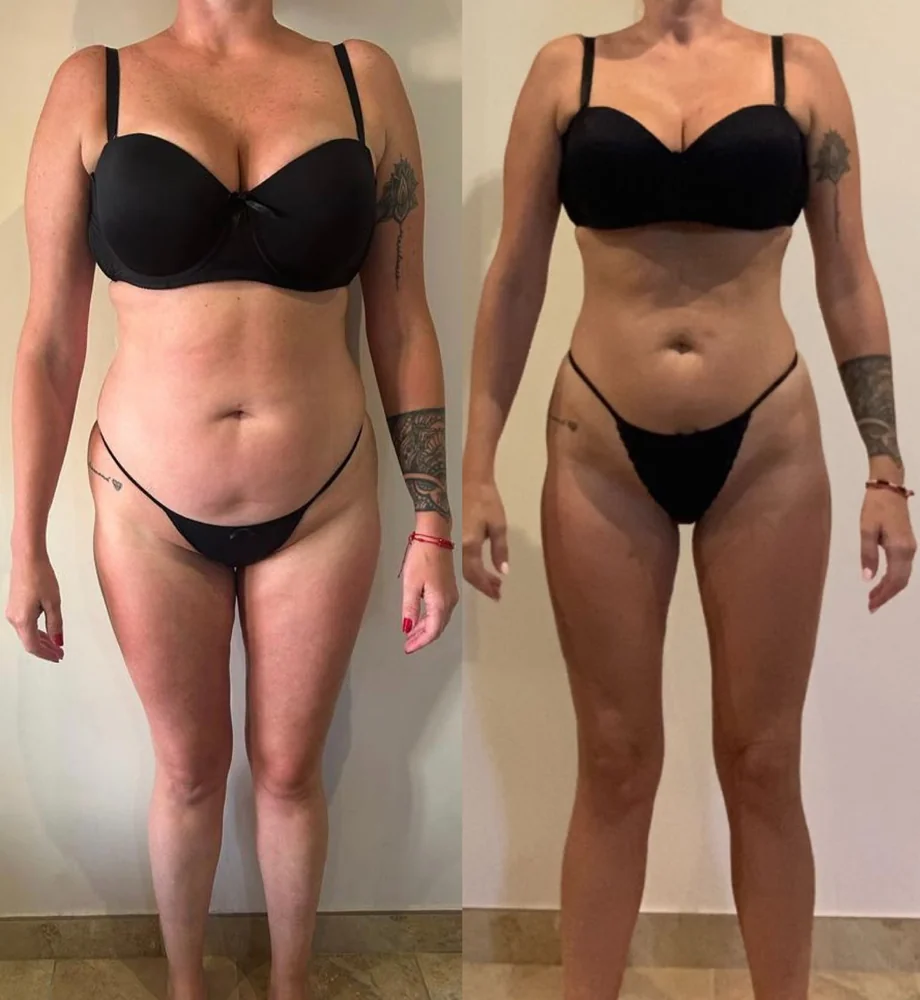 Client before and after transformation 6, within 12 weeks