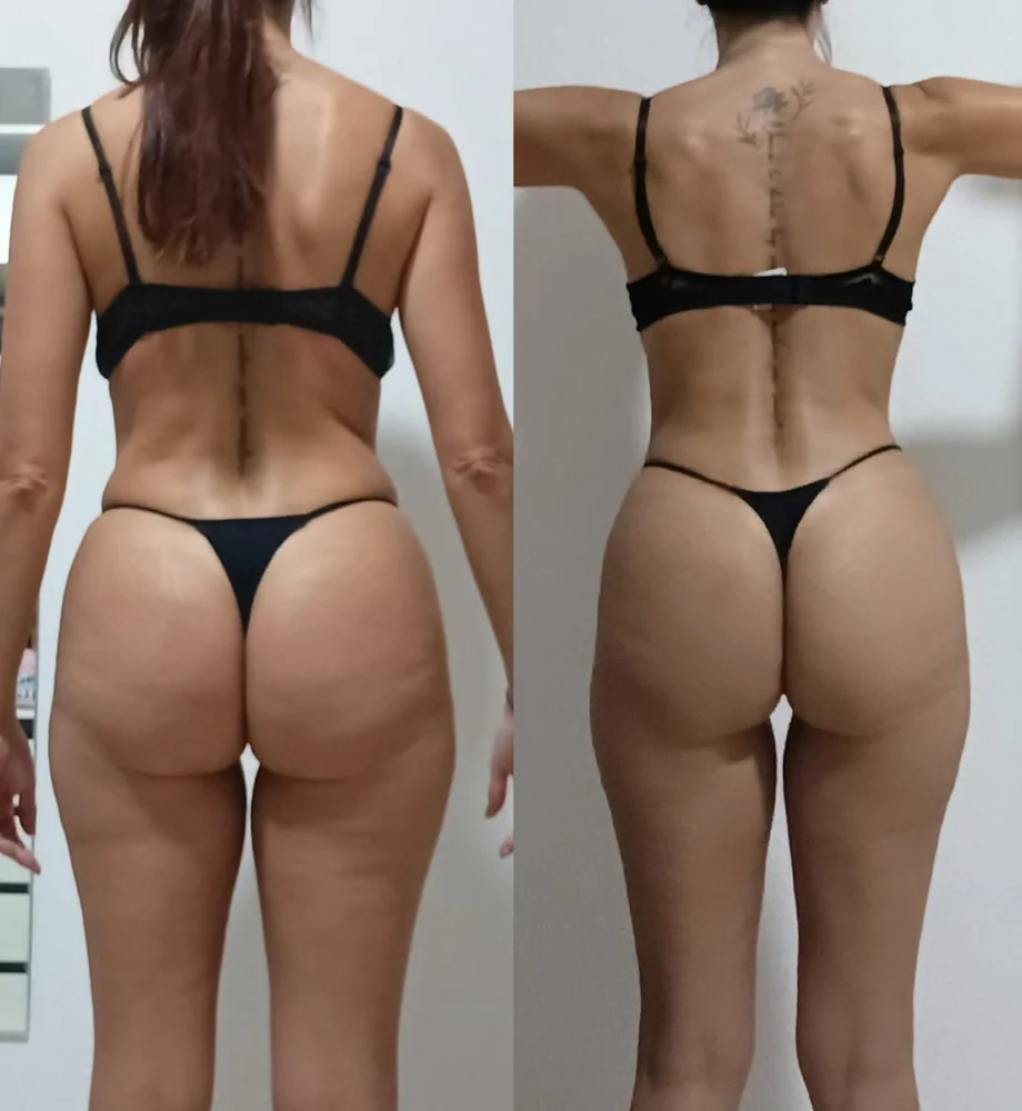 Client before and after transformation 7, within 12 weeks