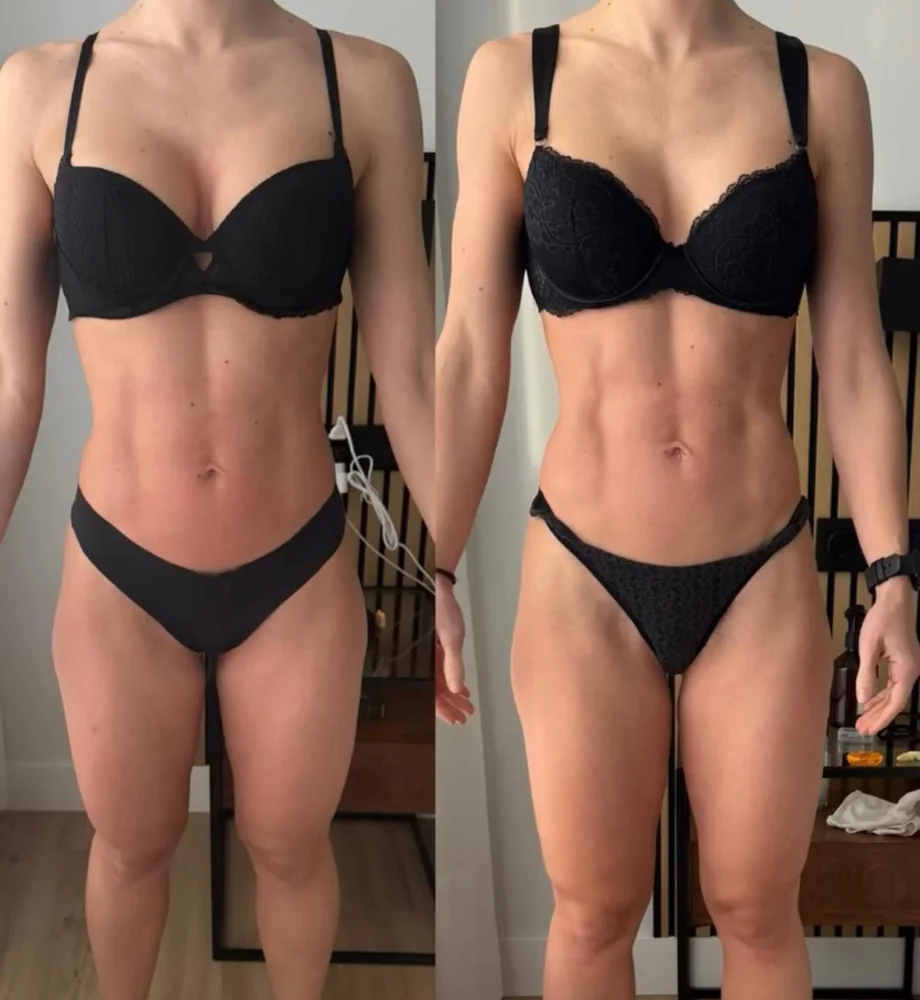 Client before and after transformation 12, within 12 weeks