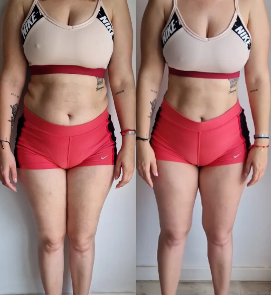 Client before and after transformation 13, within 12 weeks