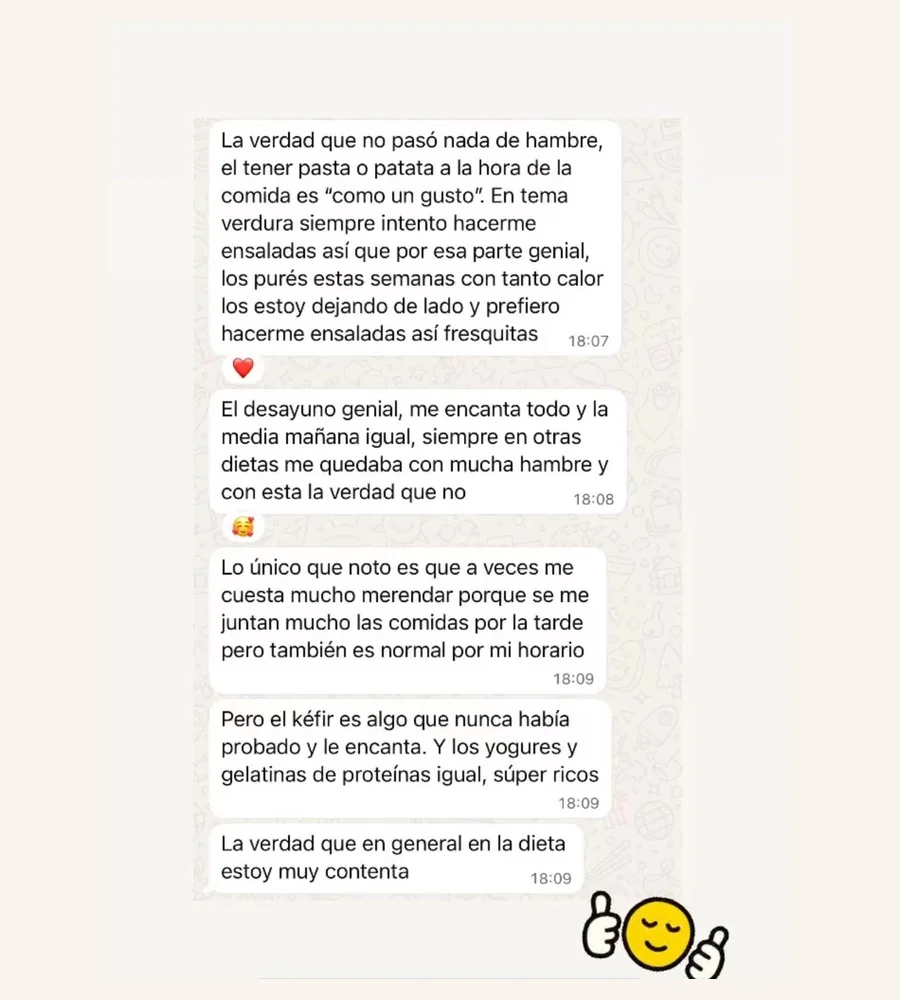 Original client feedback, example 10